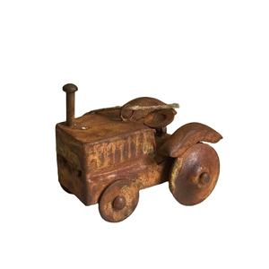 Tractor rústico de hierro de Metal para decoración navideña, ornamento colgante de árbol de Navidad de alta calidad con cuerda - Product Image 1
