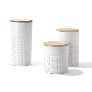 Ensemble de trois bidons hermétiques en métal forme ronde conteneur fait à la main forme personnalisée en gros nouveau bidon en métal - Product Image 4