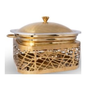Premium Oval Laser Cut Chafing Dish Stainless Steel Buffet Food Warmer with Elegant Design for Hotels & Catering - Product Image 5