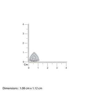 Gold Glitter Punch Diamond <b>Earrings</b> - Product Image 3