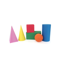 Blocs de construction en mousse géométrique 3D EVA 6 formes, solides, assortis et colorés