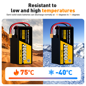 Wholesale OEM XT90 Plug VANT 350wh/kg 44.4V 12S <strong>20000mAh</strong> 10C UAV FPV Lithium Polymer Semi Solid State RC <strong>Lipo</strong> Drone <strong>Battery</strong> - Product Image 6