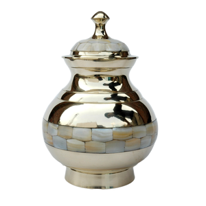 Traditional Large Metal Brass Cremation Urn <b>for</b> Adult Human <b>Ashes</b> Funeral Supplies & <b>Keepsake</b> Storage Casket - Product Image 2
