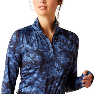 Camisetas de equitación para mujer al por mayor de alta calidad 2026, camiseta base transpirable elástica en cuatro direcciones para carreras - Product Image 3