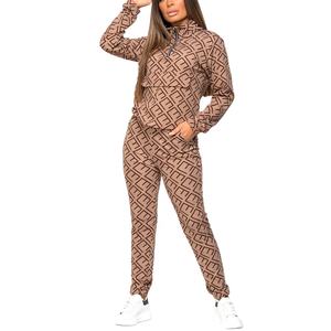 ชุดวอร์มสองชิ้นมีฮู้ดสำหรับผู้หญิงชุดออกกำลังกายวิ่งจ๊อกกิ้งพิมพ์ลายดิจิตอล2ชิ้นสำหรับผู้หญิง - Product Image 6