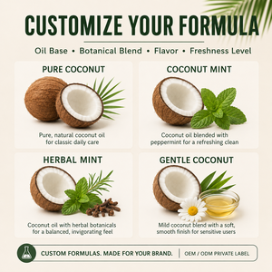 Kit de Cuidado Bucal Natural con Aceite de Coco de Marca Privada, con Raspador de Lengua, Fórmula Personalizada OEM - Product Image 4
