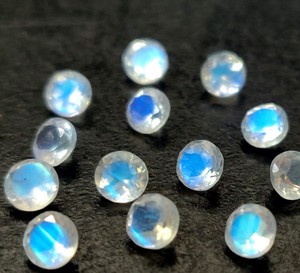 Natural <b>Rainbow</b> Moonstone Round Cut 5mm Faceted AAA Quality - <b>Top</b> Blue Flashy <b>Rainbow</b> Moonstone Loose Gemstone - Product Image 6