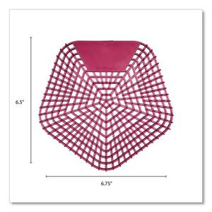 Boardwalk 0,11 oz. Écran anti-éclaboussures jetable pour urinoir, forme solide, parfum pomme-cannelle, rouge, 10/carton - Product Image 5