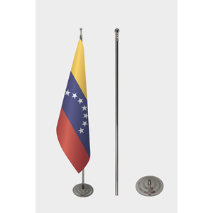 Customizable Venezuela Indoor <b>Flag</b>-3x5ft Aluminum or Fiberglass <b>Pole</b> Digital Printing Cotton Polyester Material <b>for</b> Cars - Product Image 2