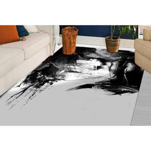 Tapis d'art abstrait pour femme : Tapis d'appoint moderne antidérapant, tapis en chenille - Product Image 2