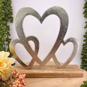 Escultura de Corazón de Aluminio de Diseño Moderno, Estatua de Pareja Encantadora para el Hogar, la Mejor Decoración para el Hogar, Técnica de Artesanía en Metal - Product Image 4