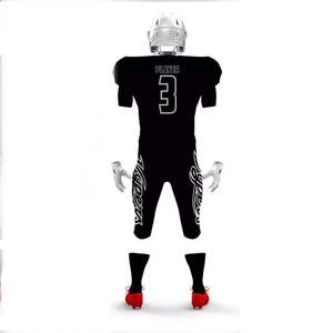 Conjuntos de fútbol Americano negro para hombres equipos bordados conjuntos de ropa deportiva de EE. UU. nueva llegada al por mayor sublimación Digital personalizada - Product Image 2