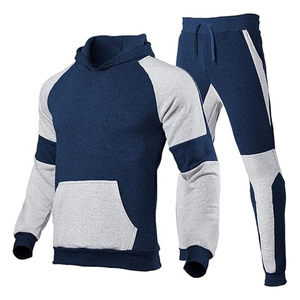 Custom Manufacture Custom Blank Heavyweight Hoodie and <b>Sweatpants</b> <b>Set</b> 2 Piece Oversized Hooded Sweatsuit Tracksuit for Men - Product Image 6