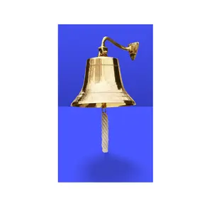 Best selling good seller wholesale brass church bell round shape antique Indian brass bells for ship from India