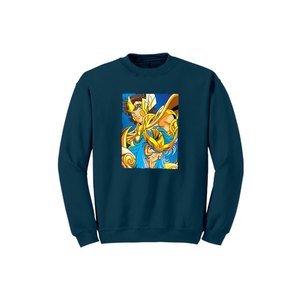 Colección de Anime 100%, sudadera de algodón con estampado de bolsillos para mujer, Polar, informal, de invierno, con cuello redondo, tejido frontal, serigrafía - Product Image 1