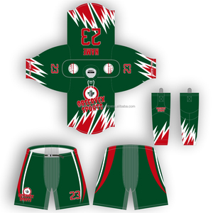 Tenues de hockey sur glace haute performance avec couleurs, logos et noms de joueurs personnalisés - Product Image 1