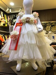 2023 robe à fleurs Kandi pour bébé filles nouvelle conception de vêtements de fête pour les mariages anniversaires groupe d'âge enfants vêtements boîte-cadeau contenu - Product Image 2