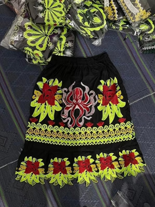 Jupe Hawaïenne Vintage d'Été pour Femme, Style Insulaire Unique, Broderie Faite Main, Taille Haute, Robe de Bal Décontractée Micronésienne - Product Image 6