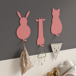 Animal Kingdom-Ensemble de 3 crochets élégants et robustes en métal, livraison gratuite vers les pays européens. - Product Image 3