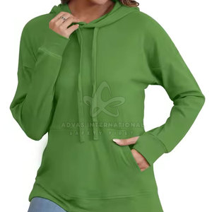 Hoodie ample et confortable en tricot doux pour femme, style oversize, 100% coton, léger et respirant, pour l'hiver - Product Image 4