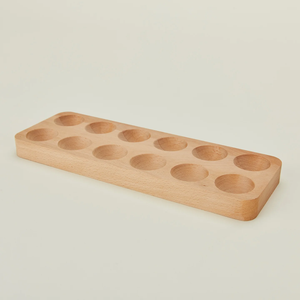Porte-oeufs en bois à 12 emplacements Prix supérieur Porte-oeufs en bois d'excellente qualité Accessoires de cuisine en gros Logo personnalisé - Product Image 3