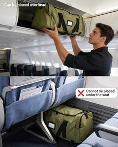 Bolsa de Lona Deportiva Plegable OEM de Poliéster con Cierre de Cremallera, Mochila de Viaje de 20 Pulgadas para Hombre, Bolsa de Fin de Semana - Product Image 2