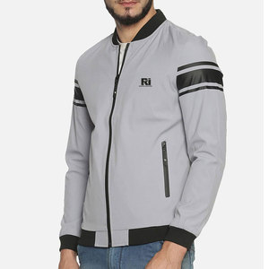 Blouson bombardier léger de qualité supérieure pour homme Veste d'hiver élégante et respirante avec col montant et logo sur le devant La meilleure vente au Pakistan - Product Image 1