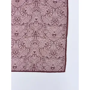 Satin Floral Patterned Scarf Washable Feature - Product Image 5