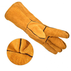 Gants de soudure en cuir de haute qualité, sur mesure, pour la protection des mains, la sécurité industrielle et le travail, pour hommes - Product Image 3