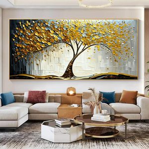 Homedecor <span class=keywords><strong>Peinture</strong></span> à l'huile faite à la main Toile tendue encadrée Art mural Texture de vie originale Paysage abstrait Palette <span class=keywords><strong>Peinture</strong></span> <span class=keywords><strong>au</strong></span> <span class=keywords><strong>couteau</strong></span> - Product Image 1