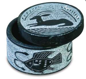 Sculpture de pot de pomme en marbre Onyx, pots de bonbons en marbre, pot de pomme en marbre - Product Image 6