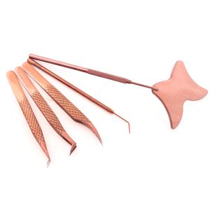 Maquillaje cuidado de la piel herramientas de acero inoxidable de alta calidad espejo hecho a mano con mango largo ayuda a magnificar los detalles faciales para el trabajo de pestañas - Product Image 6