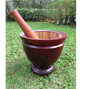 ครกครกไม้เนื้อแข็งเป็นมิตรกับสิ่งแวดล้อมดีไซน์และโลโก้เครื่องมือสมุนไพรและเครื่องเทศอเนกประสงค์สำหรับห้องครัว - Product Image 6