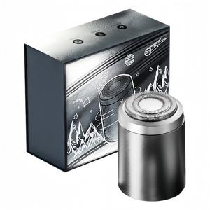 <span class=keywords><strong>HEIMA</strong></span>-Afeitadora eléctrica inalámbrica impermeable para hombre, recortadora de barba de doble hoja LCD recargable con cuchillas de acero inoxidable - Product Image 1