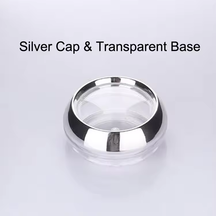 Clear Base with Silver Cap