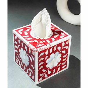 Bone Inlay <b>Tissue</b> Box / Bone Inlay Furniture - Product Image 2