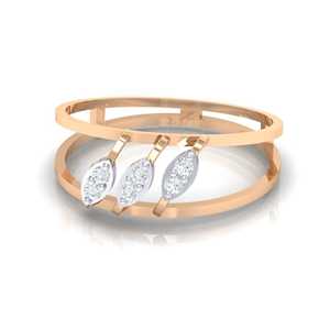 Anillos de Oro Certificado con Diamantes Simulados de 14K, Forma de Pera, 0.07ct, Multitono, Multicolor, Juego de 6 Piezas con Incrustaciones de Rodio - Product Image 1