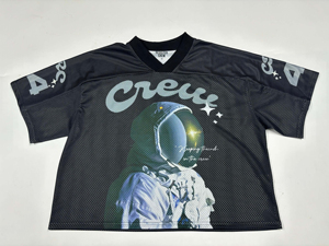 Ropa de talla grande a la moda, camisetas de buena calidad con estampado de pantalla personalizado, ropa de fútbol de gran tamaño, camiseta de baloncesto de fútbol - Product Image 4