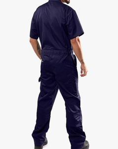 ชุดคลุมสำหรับผู้ชาย แขนสั้น ผ้าผสม มีซิป ชุดจั๊มสูทสำหรับผู้ชาย - Product Image 2