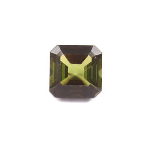 1,2 Ct AAA calidad Natural verde turmalina cuadrado Octágono Asscher corte piedra preciosa suelta para la fabricación de joyas - Product Image 1