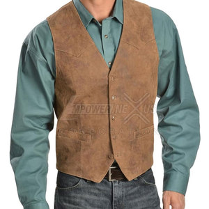 Gilet en cuir chaud d'hiver respirant vêtements décontractés gilet en cuir léger pour hommes à prix raisonnable - Product Image 2