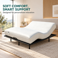 Matelas intelligent à soutien ferme, matelas de lit électrique réglable, matelas en mousse à mémoire de forme avec design ergonomique, fabricant OEM