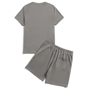 Camisetas de dos piezas para hombre y conjuntos cortos de chándal informal deportivo de verano de manga corta de primera calidad ropa de playa informal de dos piezas - Product Image 2