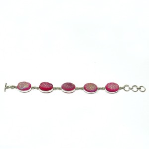 Pulseras de Plata de Ley 925 con Druzy Rosa Estilo Bohemio, ¡Gran Venta! Nuevas Llegadas - Product Image 3