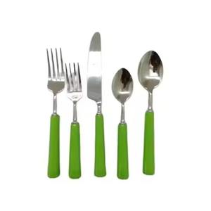 Designer Chain Style Handle Silver Finished Steel Cutlery Sleek <b>Flatware</b> Collection For Weddings Family Dining And Events - Product Image 6