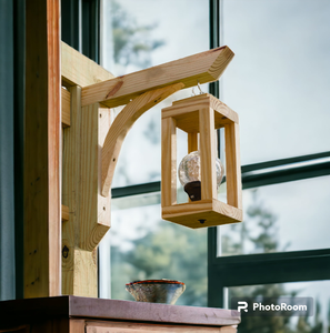 Decoración de boda, farol de hierro soldado, acabado de madera rústica, portavelas y portavelas para decoración del hogar - Product Image 4