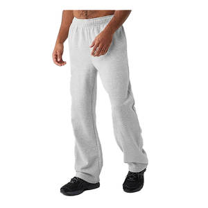 Pantalones de chándal para hombre, pantalones de chándal acampanados de algodón sólido con pretina elástica, pantalones de chándal rectos personalizados de alta calidad para exteriores - Product Image 5