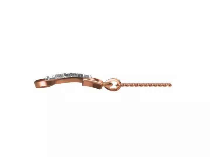 Graceful & Beautiful S-Alphabet Pendant Necklace for Women 18k Rose Gold Stylish Letter Charm Perfect Gift for Her