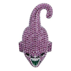 Collar con Colgante de Diamante Moissanite de Color de Edición Limitada con Diseño de Majin Buu en Plata 925, Joyería de Lujo para Uso Diario - Product Image 5