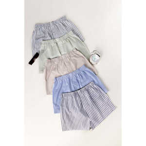 กางเกงบ็อกเซอร์ผู้ชายไซส์ XXL ทันสมัย ผ้าทอระบายอากาศดี ลายเท่ห์ ดีไซน์ตัวอักษร คุณภาพดี กางเกงในสำหรับฤดูหนาว แพ็ค 5 ตัว - Product Image 5